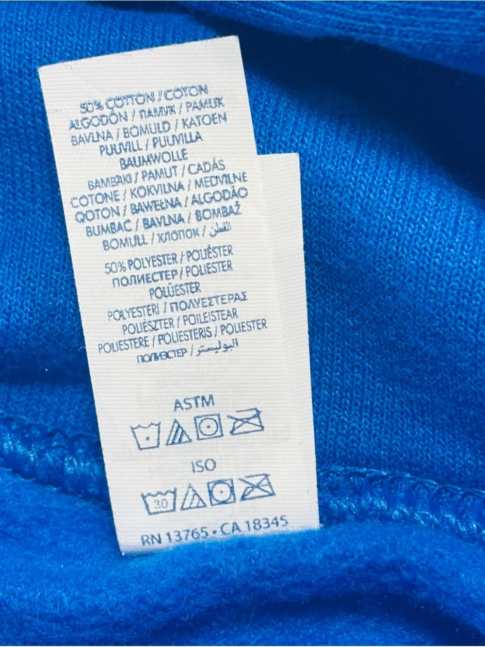 Men's Blue Pullover Hoodie Sweatshirt M549
